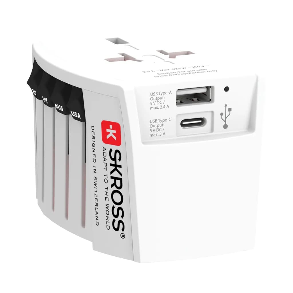 SKROSS MUV USB ( 1 USB-C 1 USB-A) - weiß