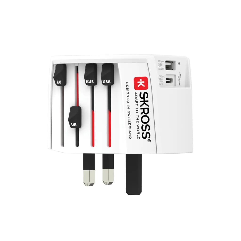 SKROSS MUV USB ( 1 USB-C 1 USB-A) - weiß