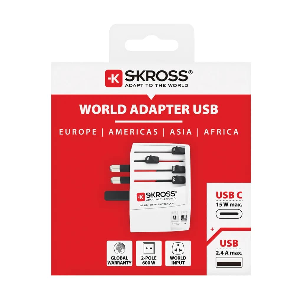 SKROSS MUV USB ( 1 USB-C 1 USB-A) - weiß