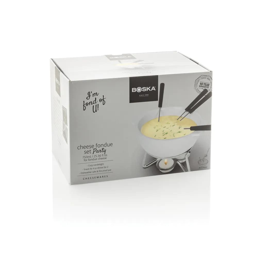 BOSKA Käse-Fondue Set Party - 750ml - weiß