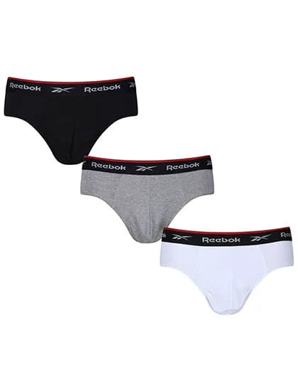 Men´s Sports Brief - Wiggins (3 Pair Pack) - Black/Grey Marl/White