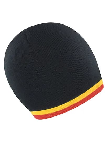 National Beanie - Black/Yellow/Red