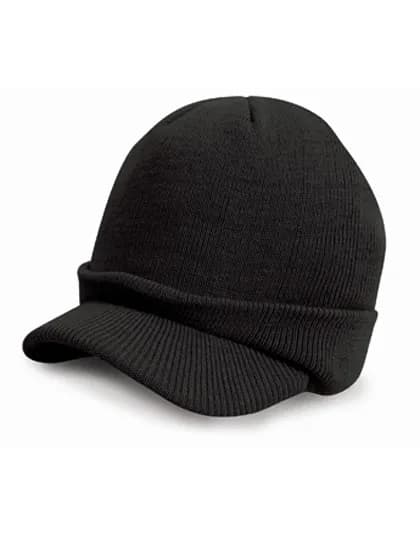 Esco Army Knitted Hat - Black