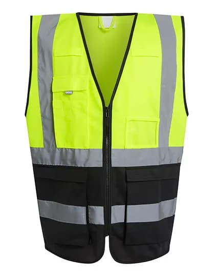 Pro Hi-Vis Executive Vest - Yellow/Black