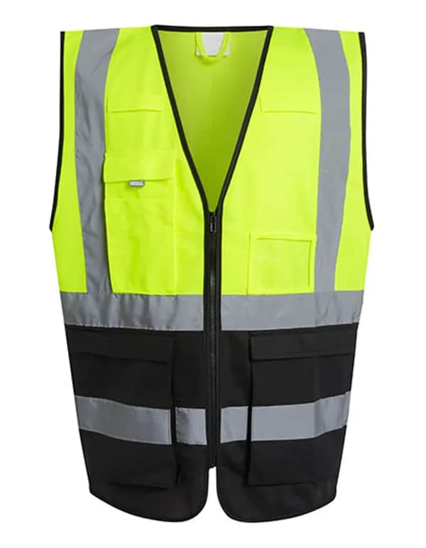 Pro Hi-Vis Executive Vest - Yellow/Black