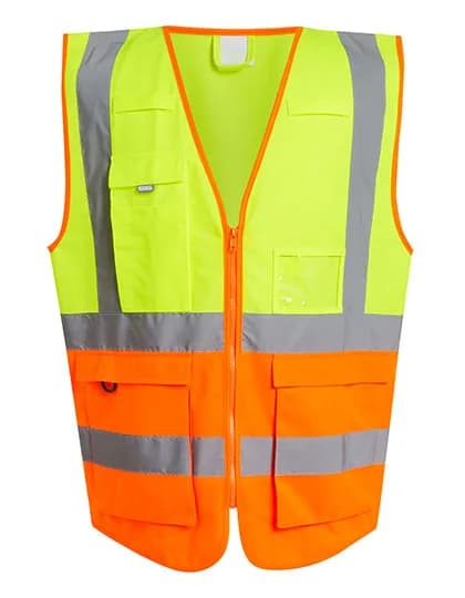 Pro Hi-Vis Executive Vest - Yellow/Orange