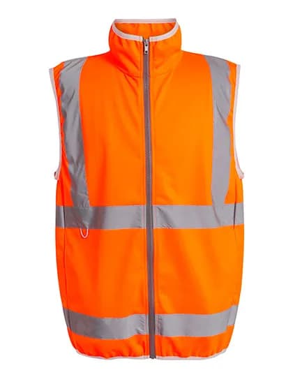 Pro Hi-Vis Full Zip Gilet - Orange