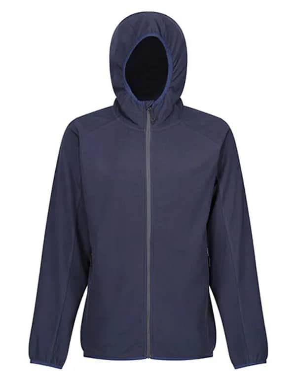 Navigate Hooded Full Zip Fleece - Navy/Seal Grey