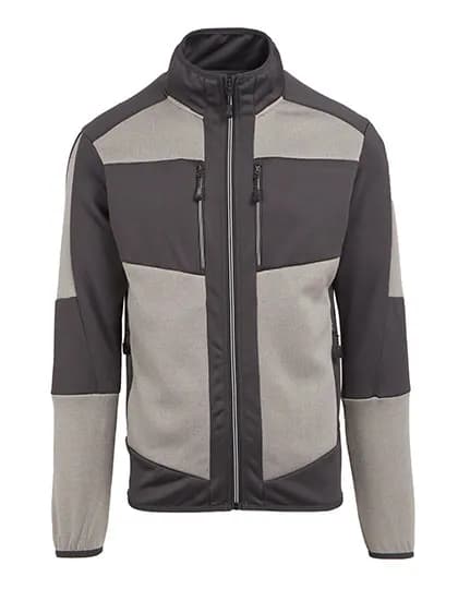 E-volve Unisex Knit Effect Stretch Midlayer Jacket - Mineral Grey/Ash (Heather)