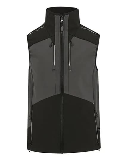 4TEX Stretch 3-Layer Softshell Bodywarmer - Slate Grey/Black