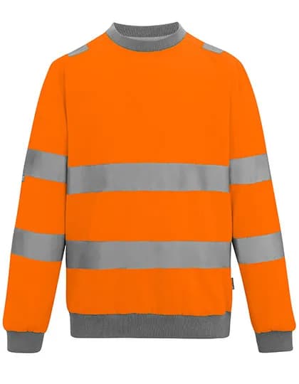 Hi-Vis Pro Contract Crew Neck Sweatshirt - Orange