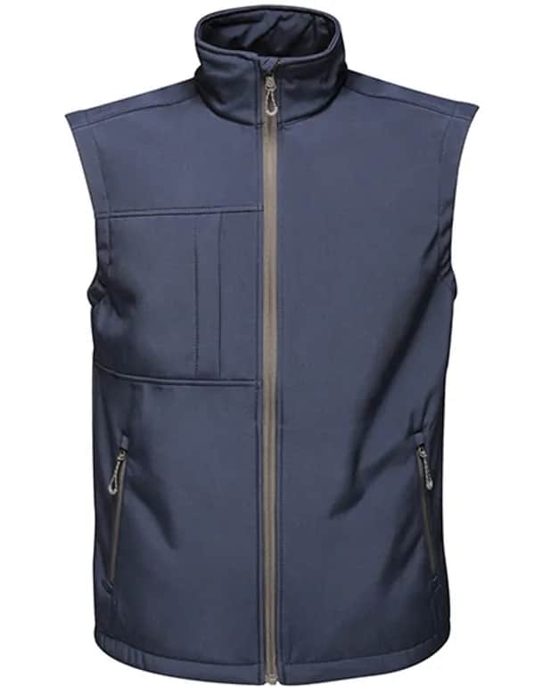 Men´s Octagon II Printable Softshell Bodywarmer - Navy/Seal Grey (Solid)