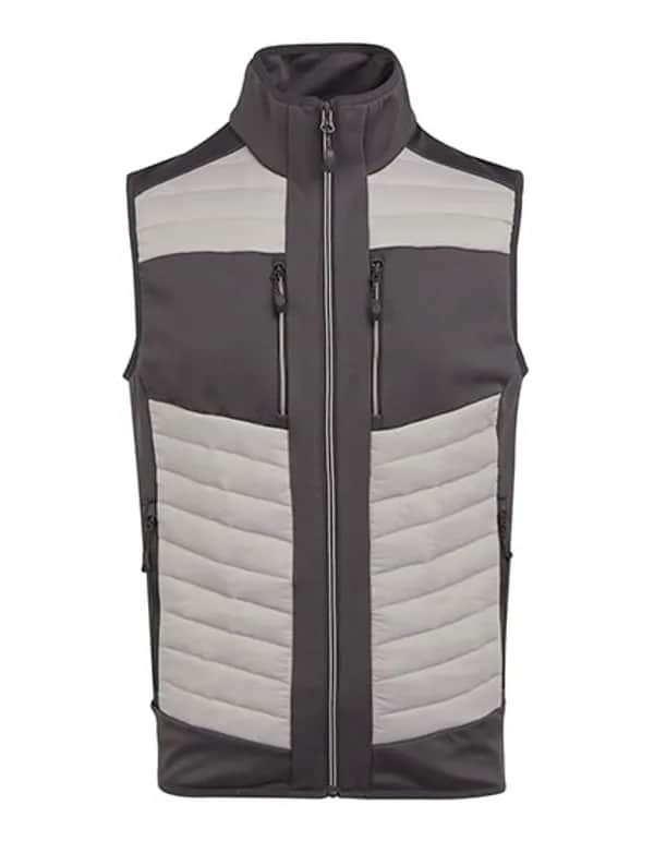 E-volve Unisex Thermal Hybrid Bodywarmer - Mineral Grey/Ash (Heather)