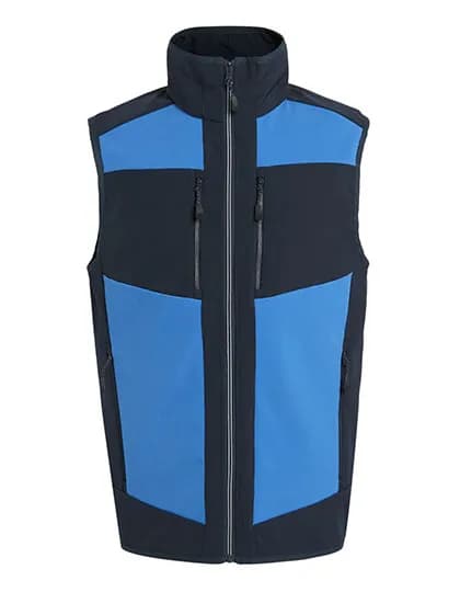 E-volve Unisex 2-Layer Softshell Bodywarmer - Strong Blue/Navy