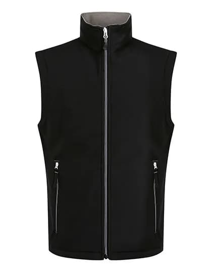 Ascender 2-Layer Softshell Bodywarmer - Black/Mineral Grey