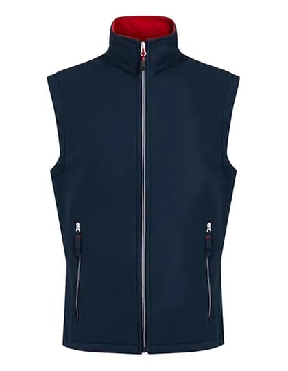 Ascender 2-Layer Softshell Bodywarmer - Navy/Classic Red