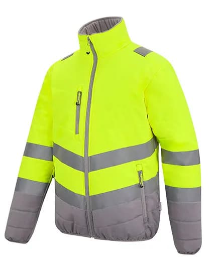 Hi-Vis 2-Tone Thermal Baffle Jacket - Yellow