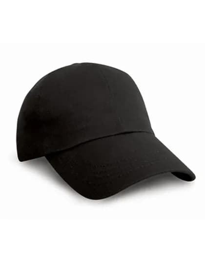 Heavy Cotton Drill Pro Style Cap - Black