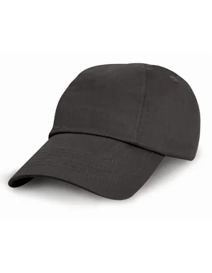 Junior Low Profile Cotton Cap - Black