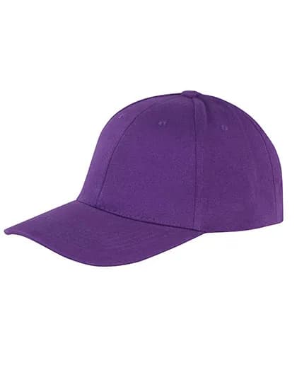Memphis Brushed Cotton Low Profile Cap - Purple