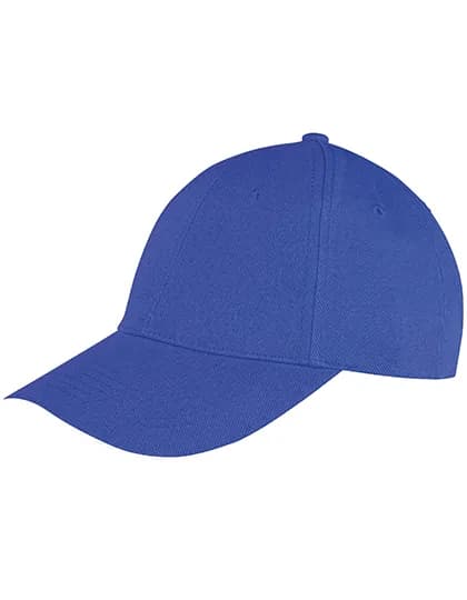 Memphis Brushed Cotton Low Profile Sandwich Peak Cap - Royal/White