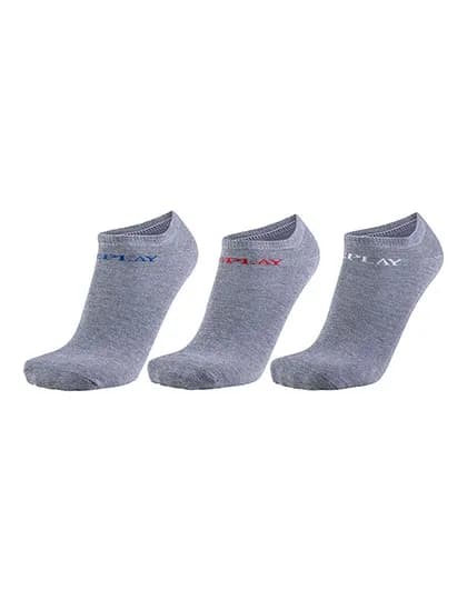 In Liner Socks (3 Pair Banderole) - Grey Melange
