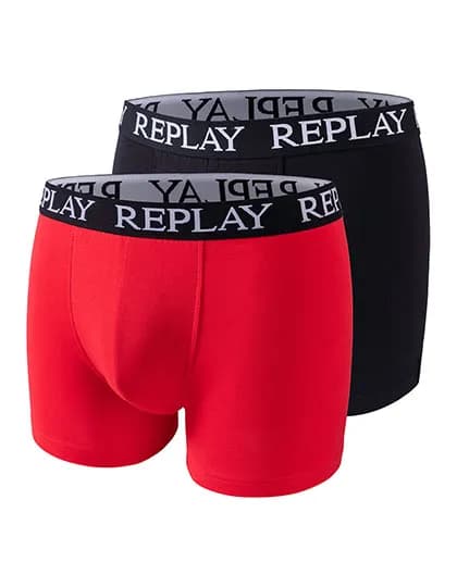 Men´s Boxer Short (2 Pair Box) - Red/Black