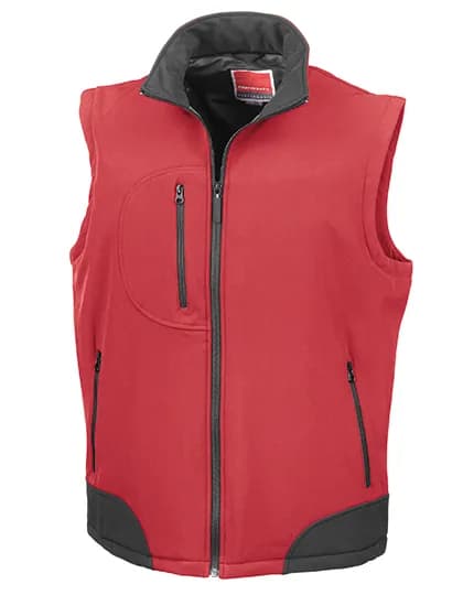 Soft Shell Bodywarmer - Red/Black