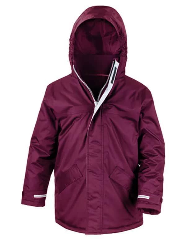 Junior Channel Parka - Burgundy