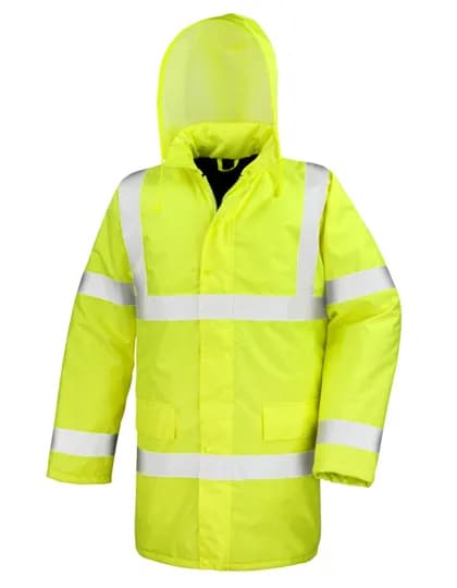 High Vis Motorway Coat - Fluorescent Yellow