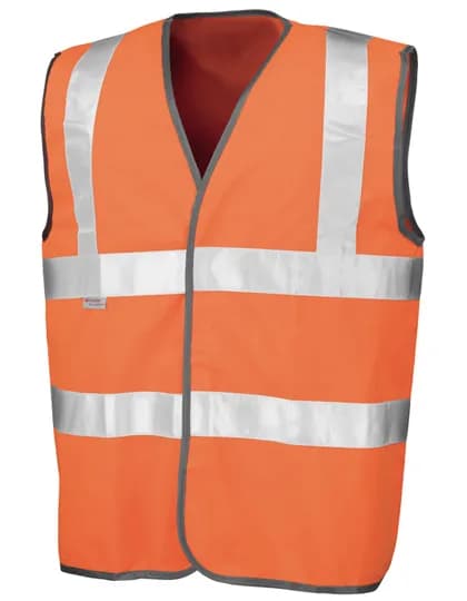 Safety Hi-Vis Vest Using 3M™ - Fluorescent Orange