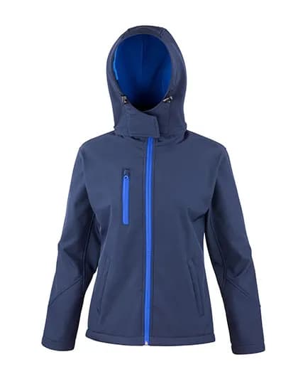Women´s TX Performance Hooded Soft Shell Jacket - Navy/Royal