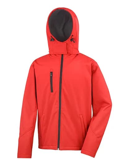 Men´s TX Performance Hooded Soft Jacket - Red/Black