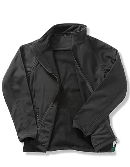 Women´s Printable Softshell Jacket with Recycled Fleece Inner - Black/Black