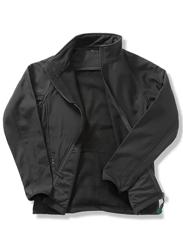 Women´s Printable Softshell Jacket with Recycled Fleece Inner - Black/Black