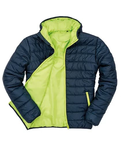 Soft Padded Jacket - Navy/Lime