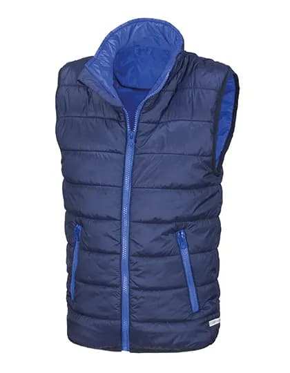 Youth Soft Padded Bodywarmer - Navy/Royal