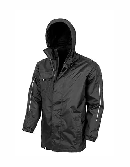 3-in-1 Transit Jacket With Printable Softshell Inner - Black