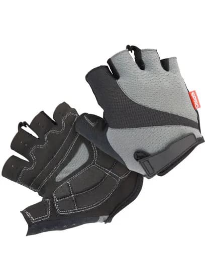 Unisex Bikewear Short Gloves - Grey/Black