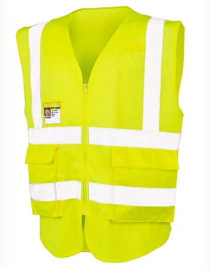 Executive Cool Mesh Safety Vest - Fluorescent Yellow