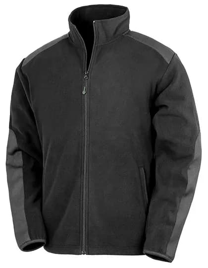 Recycled Heavy Duty Microfleece Jacket - Black