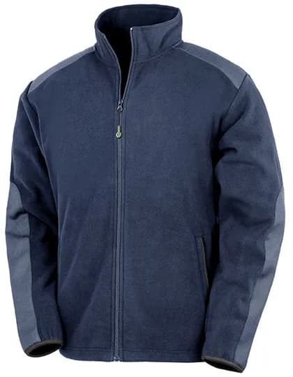 Recycled Heavy Duty Microfleece Jacket - Navy
