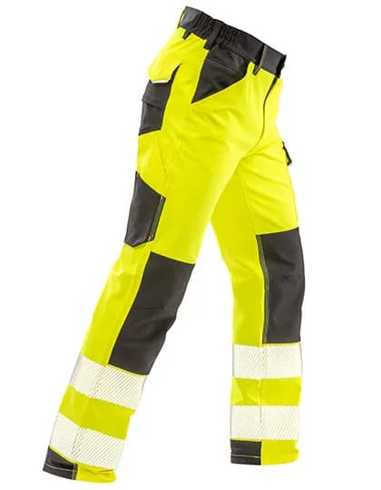 Recycled Dynamic Stretch Safety Shorts - Fluorescent Yellow
