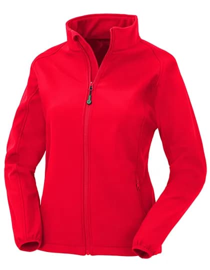 Women´s Recycled 2-Layer Printable Softshell Jacket - Red