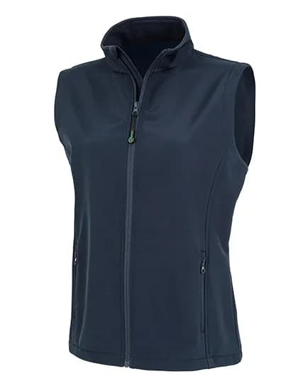 Women´s Recycled 2-Layer Printable Softshell Bodywarmer - Navy
