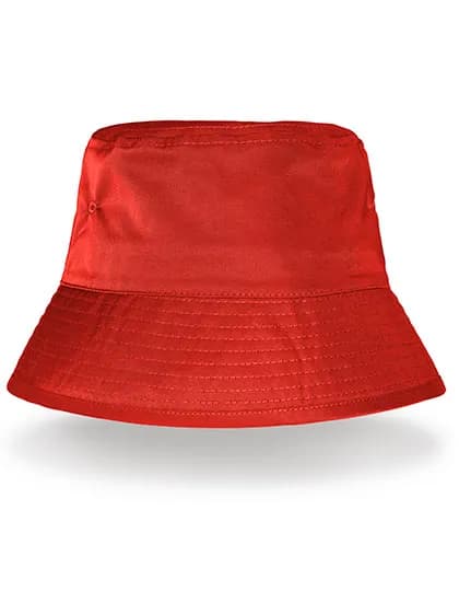 Recycled Bound Edge Bucket Hat - Red