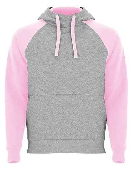Badet Hooded Sweatshirt - Heather Grey 58/Light Pink 48
