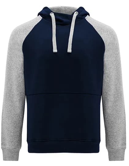 Badet Hooded Sweatshirt - Navy Blue 55/Heather Grey 58