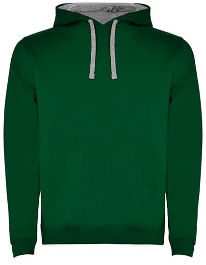 Men´s Urban Hooded Sweatshirt - Bottle Green 56/Heather Grey 58