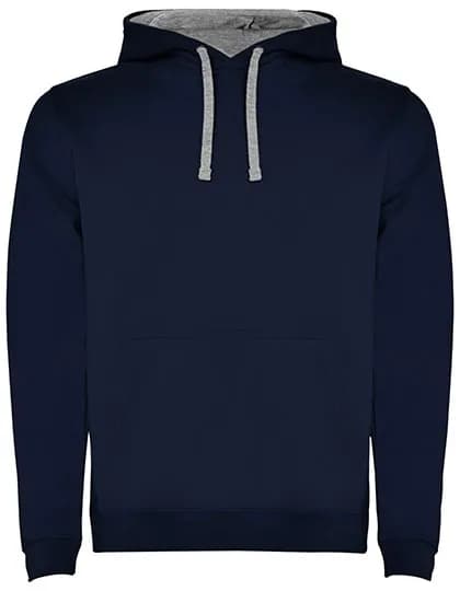 Men´s Urban Hooded Sweatshirt - Navy Blue 55/Heather Grey 58